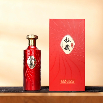 贴牌酒瓶-红